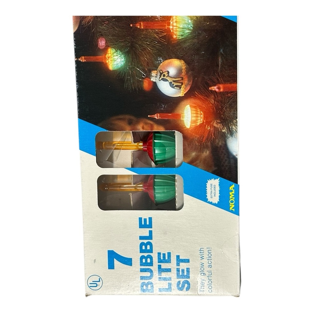NOMA Festive Bubble Light Set - Green and Gold